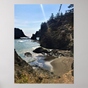 Poster Praia Secreta, Samuel H. Boardman, Oregon