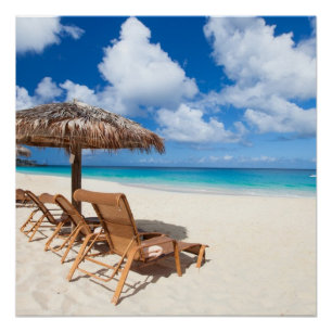 Póster Praia tropical