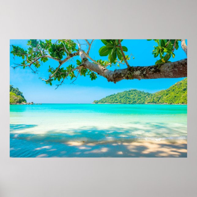 Poster Praia Tropical (Frente)
