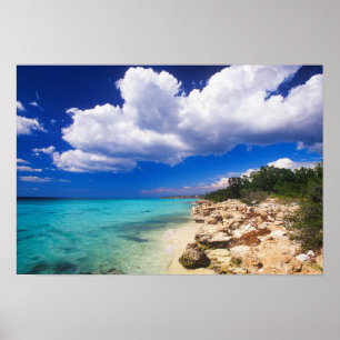Póster Praias, Barahona, República Dominicana,