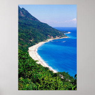 Póster Praias, Barcelona, República Dominicana,