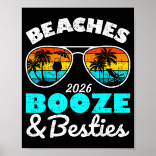 Poster Praias bebida amigas viagem das meninas 2026 flori