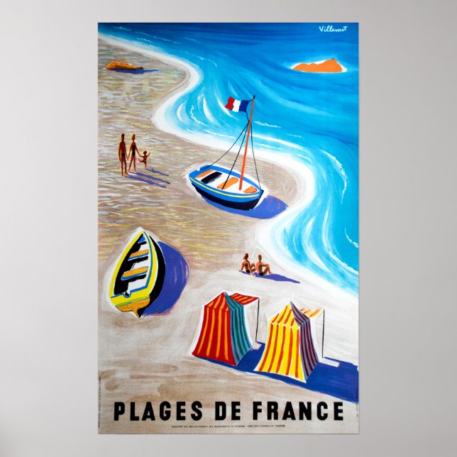 Póster Praias de França praias de Viagem França (Frente)