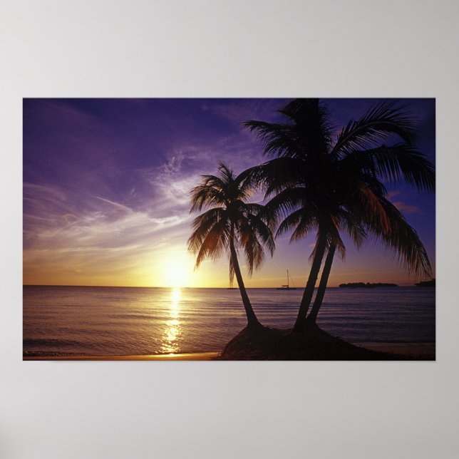 Poster Praias em Negril, Jamaica (Frente)