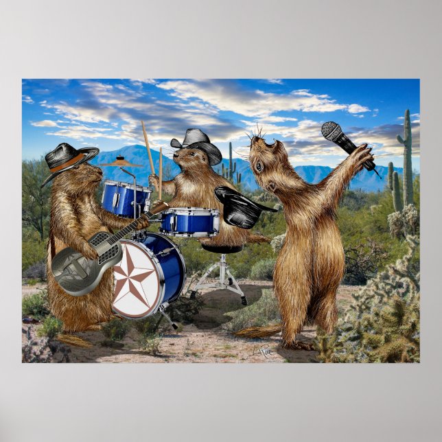 Poster Prairie Dogs Banda (Frente)