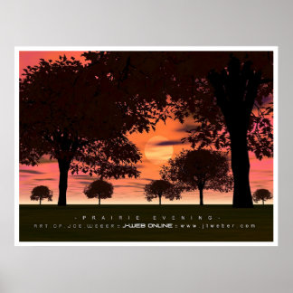 Poster Prairie Evening