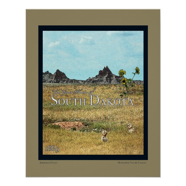 Póster Prairie Lands, Dakota do Sul (Frente)