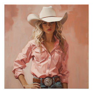 Póster Prairie Prism: Arte de Muro de Cowgirl
