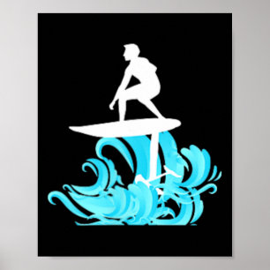 Poster Prancha de Hidrofólio para Foil-surfing Presente D