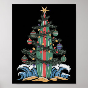 Poster Prancha de Surf Árvore de Natal _1