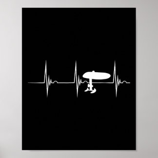 Poster Prancha de Surf de Hidrofólio Elétrico Efoil Batim