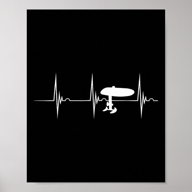 Poster Prancha de Surf de Hidrofólio Elétrico Efoil Batim (Frente)