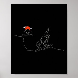 Poster Pranchas de Neve de Nagano