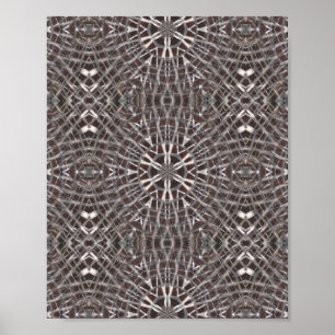 Poster Prata de Malha Metálica