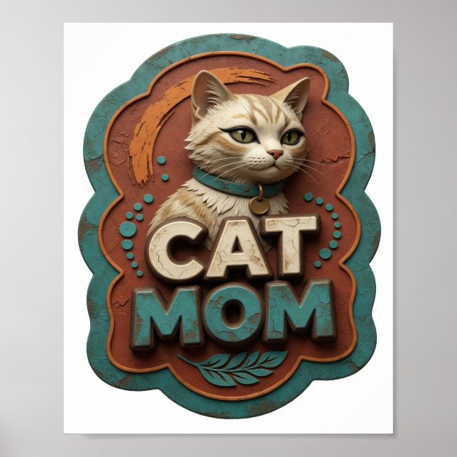 Poster Prata Limpa GATA MÃE (Frente)