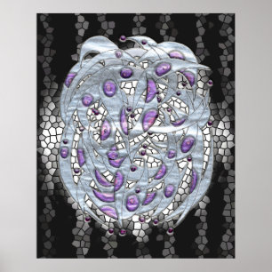 Póster Prata no vitral