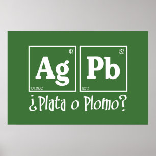 Poster Prata ou chumbo