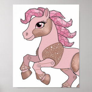 Poster Prateado Marcante MY LITTLE PONY Design Moderno