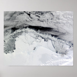 Póster Prateleira de gelo de Shackleton, a Antártica