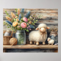 Prateleira primitiva de madeira 7