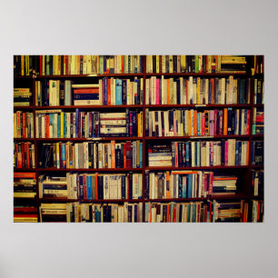 Poster Prateleiras de Biblioteca