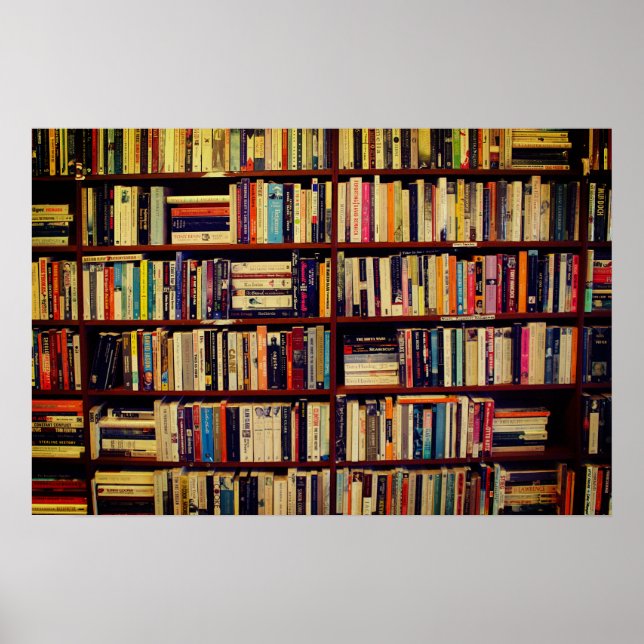 Poster Prateleiras de Biblioteca (Frente)