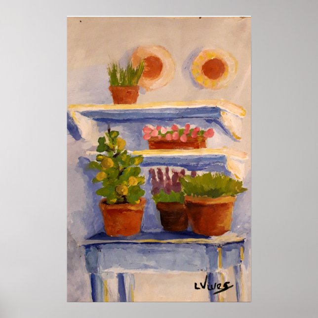 Poster Prateleiras Solarengas ao ar livre do velho país f (Frente)