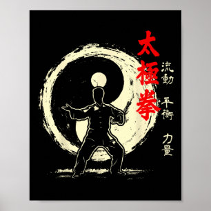 Poster Prática de Artes Marciais de Meditação Tai Chi Yin
