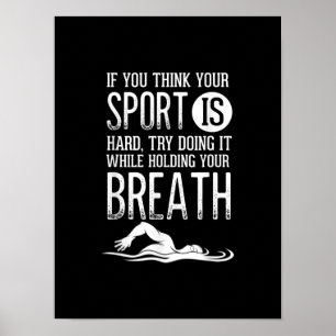 Poster Prática Esportiva de Nadador Natação
