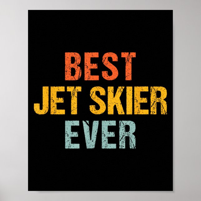 Poster Praticante de jet ski fazendo jet ski ditos de esp (Frente)