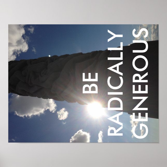 Poster Pratique generosidade radical! (Frente)