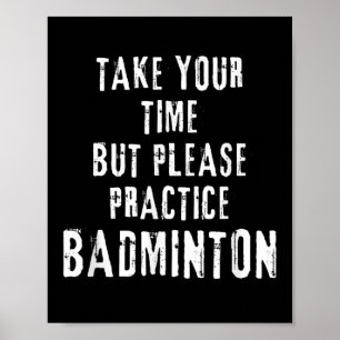 Poster Pratique o Badminton no Campo de Treinamento D