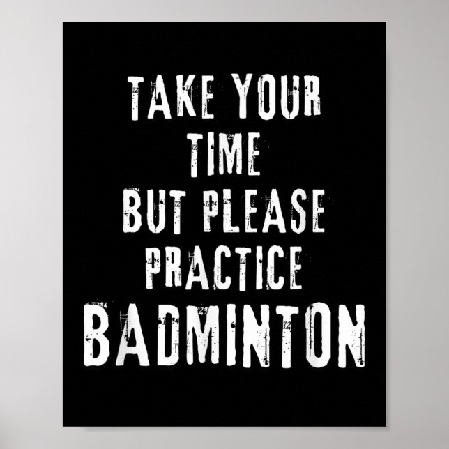 Poster Pratique o Badminton no Campo de Treinamento D (Frente)
