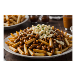 Póster Prato de Poutine