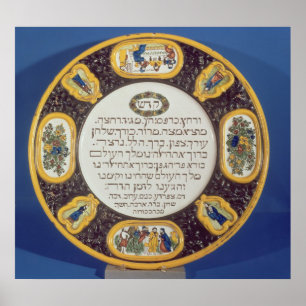 Poster Prato do Passover de Fayeme, por Isaac Cohen de