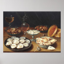 Pratos com ostras - Osias Beert Fine Art