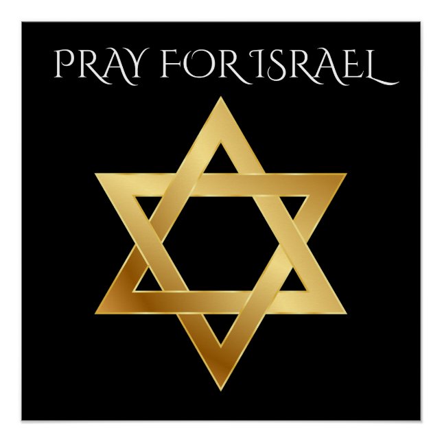PÓSTER PRAY FOR ISRAEL (Frente)
