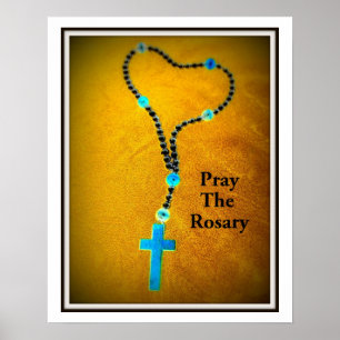 Póster Pray o rosário