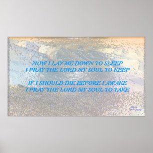 PÓSTER PRAYER...NOW I LAY ME DOWN TO SLEEP