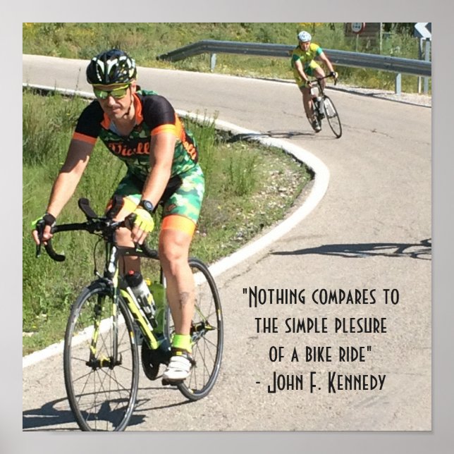 Póster Prazer de uma bicicleta (Frente)