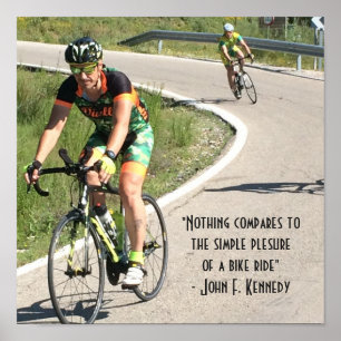 Póster Prazeres de um passeio da bicicleta