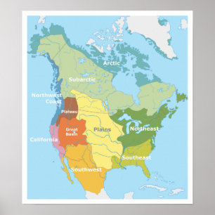 Poster Pre-Columbian da arte do vintage de America