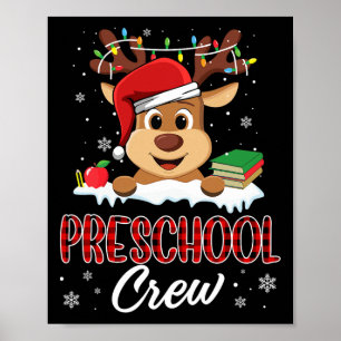 Poster Pré-Escolar Tripulantes Engraçados Professores Chr