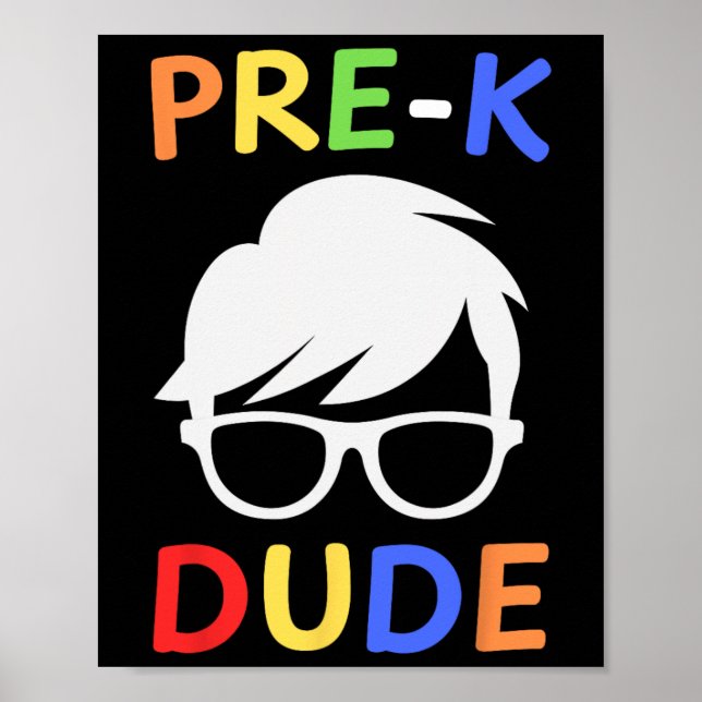 Poster Pré-k Cara Gente Ck Para a Escola Primeiro Dia De  (Frente)