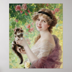Poster precioso do gatinho de Emile Vernon