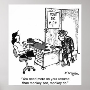 Poster Precise mais do que o macaco vê em um resumo