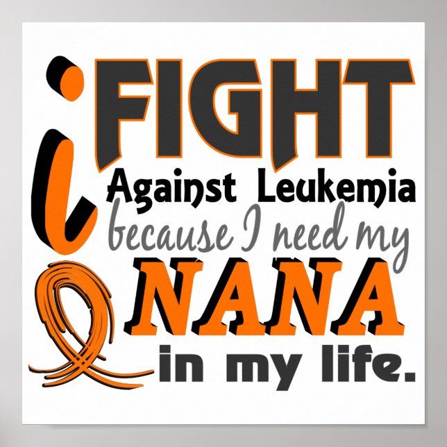 Poster Preciso Da Minha Leucemia De Nana (Frente)