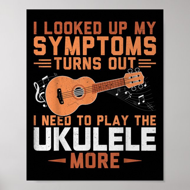 Poster Preciso Jogar Mais Ukulele - Uke Lover Ukulel (Frente)
