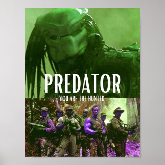 Poster Predator Você é o Caçado (Frente)