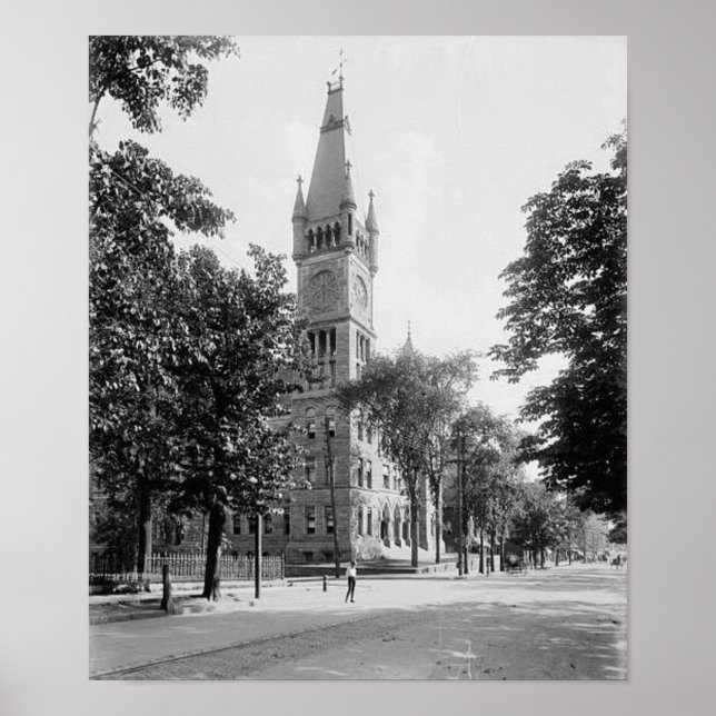 Póster Prédio Municipal Scranton Pa. Pôster (Frente)